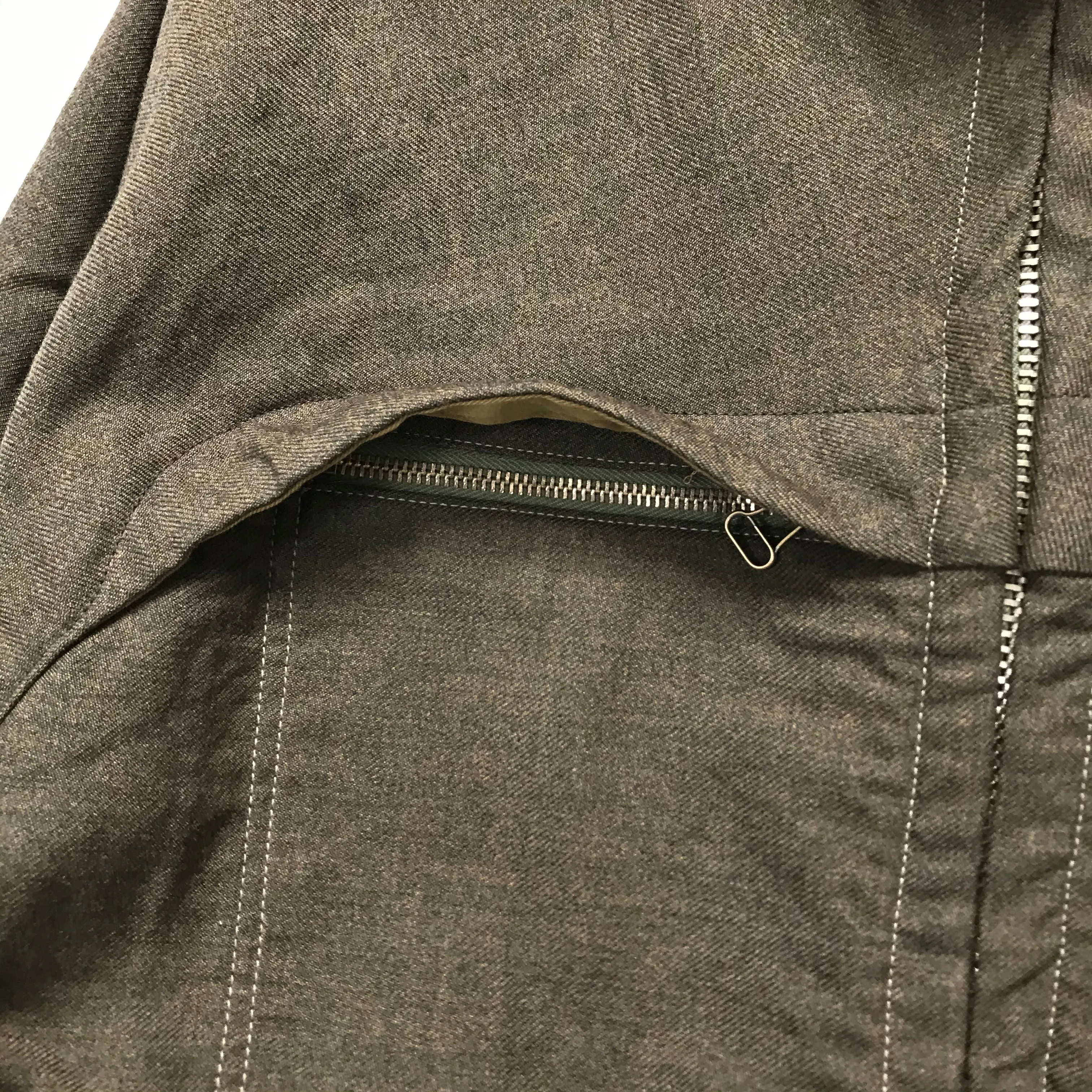 [L] Kapital Kiro Hirata Wool Military Parka Jacket Olive