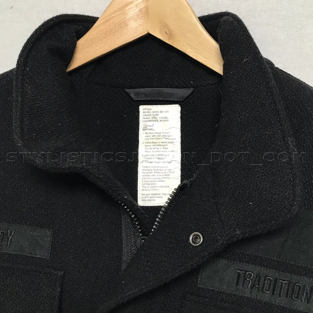 [L] WTaps Destroy Tradition Wool M-65 Jacket Black