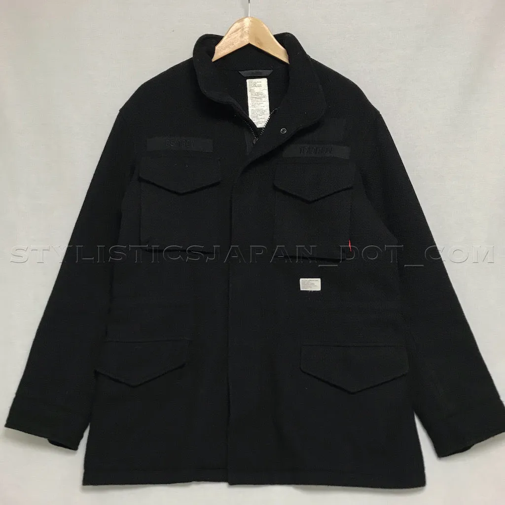 [L] WTaps Destroy Tradition Wool M-65 Jacket Black