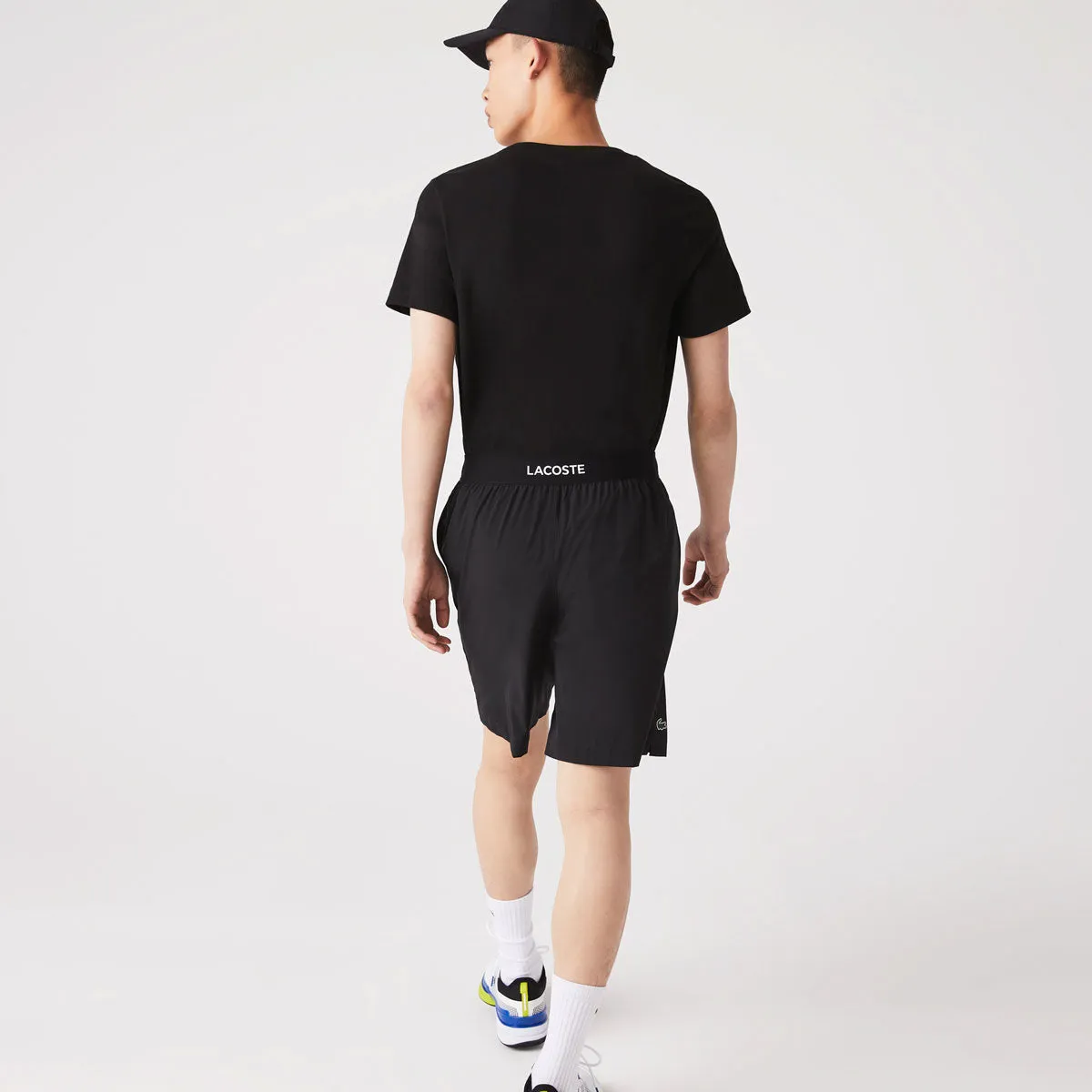 Lacoste Men's Ultra Light 8-inch Short (Black/White)