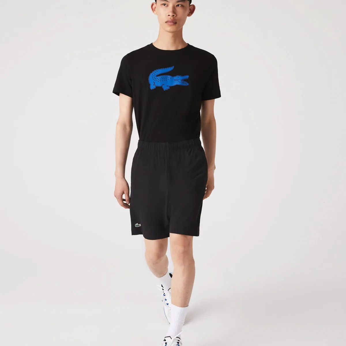 Lacoste Men's Ultra Light 8-inch Short (Black/White)
