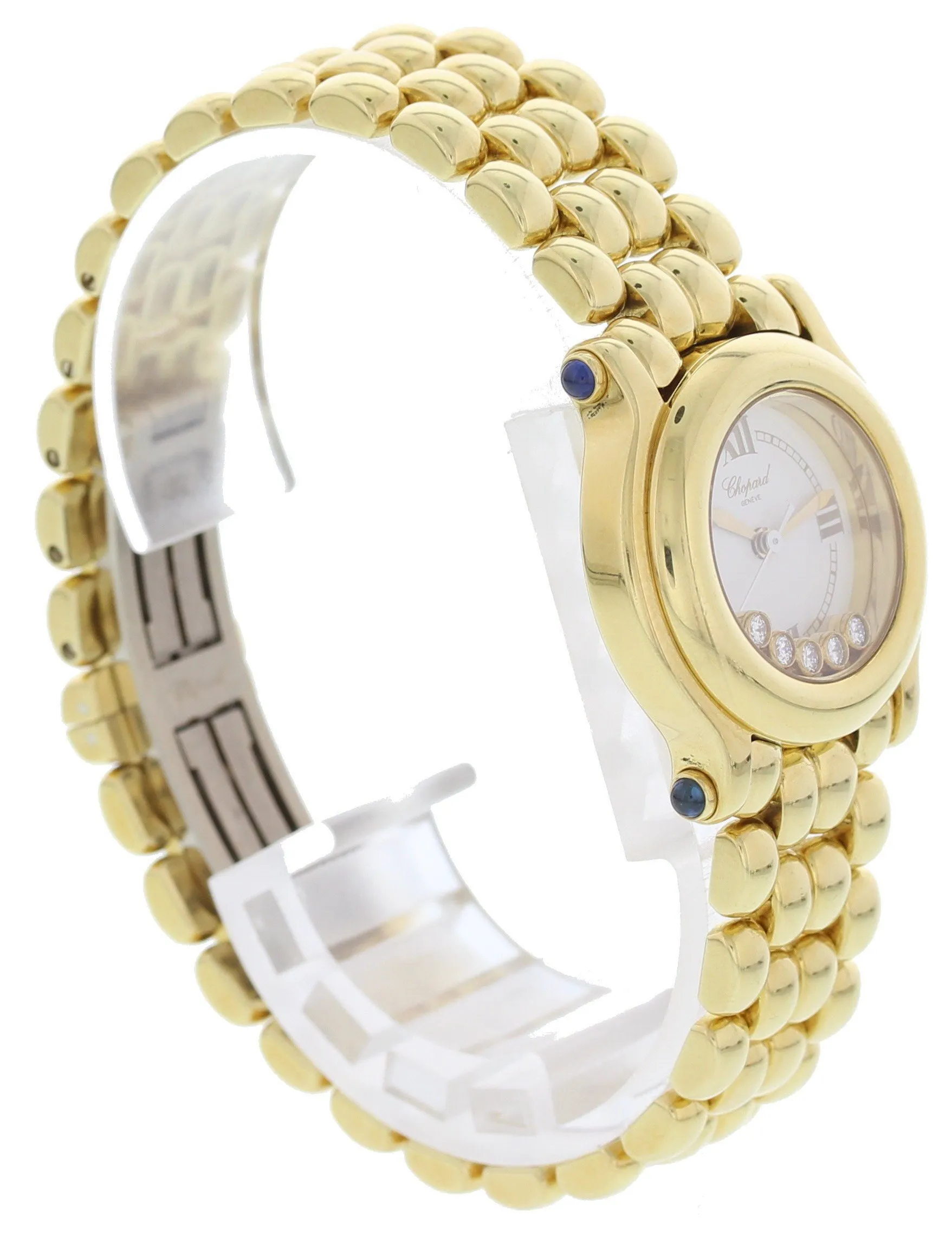 Ladies Chopard Happy Sport 18K Yellow Gold/Diamonds 27/6150-23