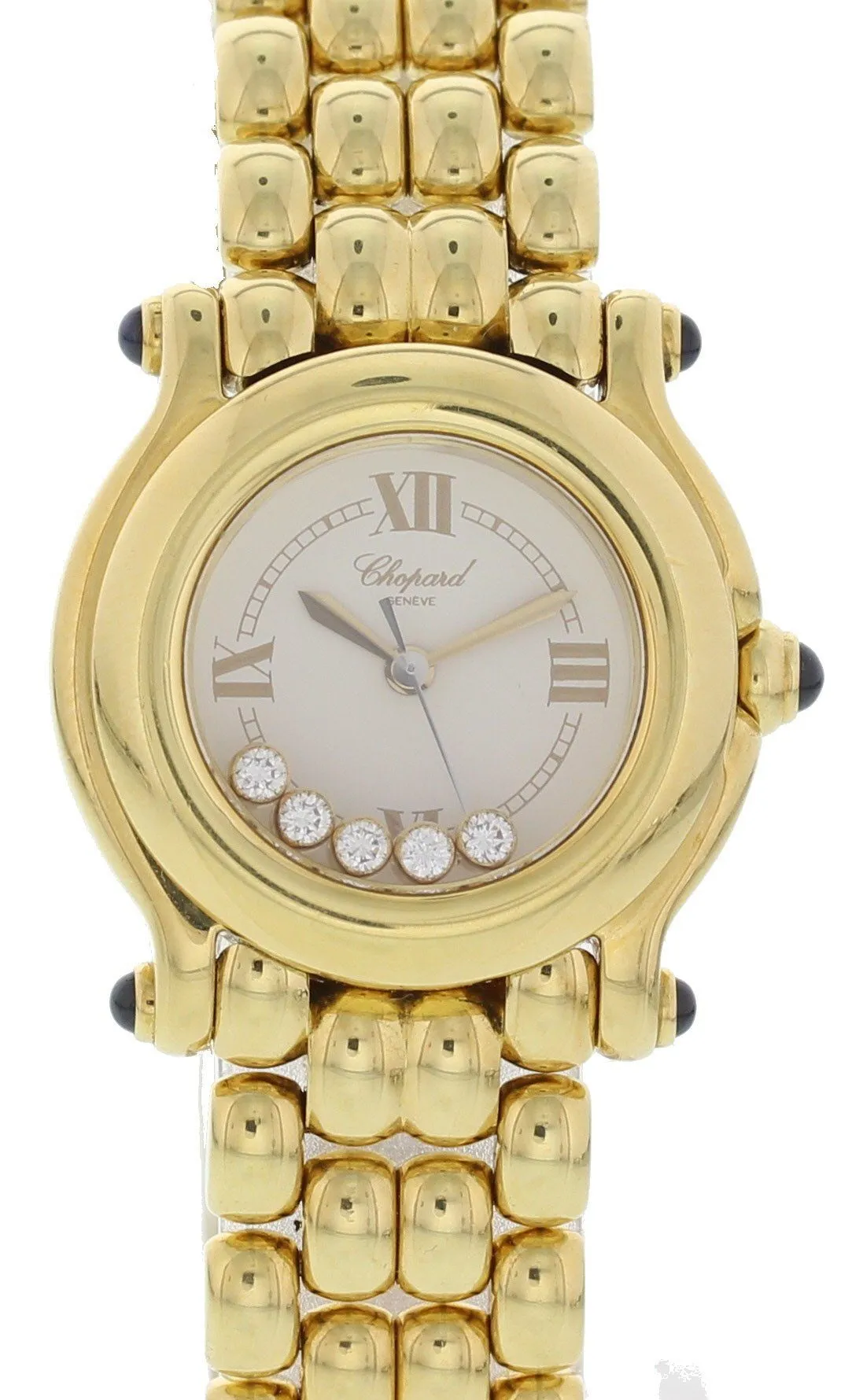 Ladies Chopard Happy Sport 18K Yellow Gold/Diamonds 27/6150-23