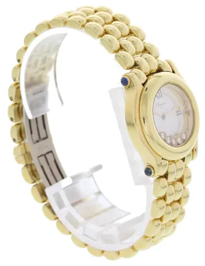 Ladies Chopard Happy Sport 18K Yellow Gold/Diamonds 27/6150-23
