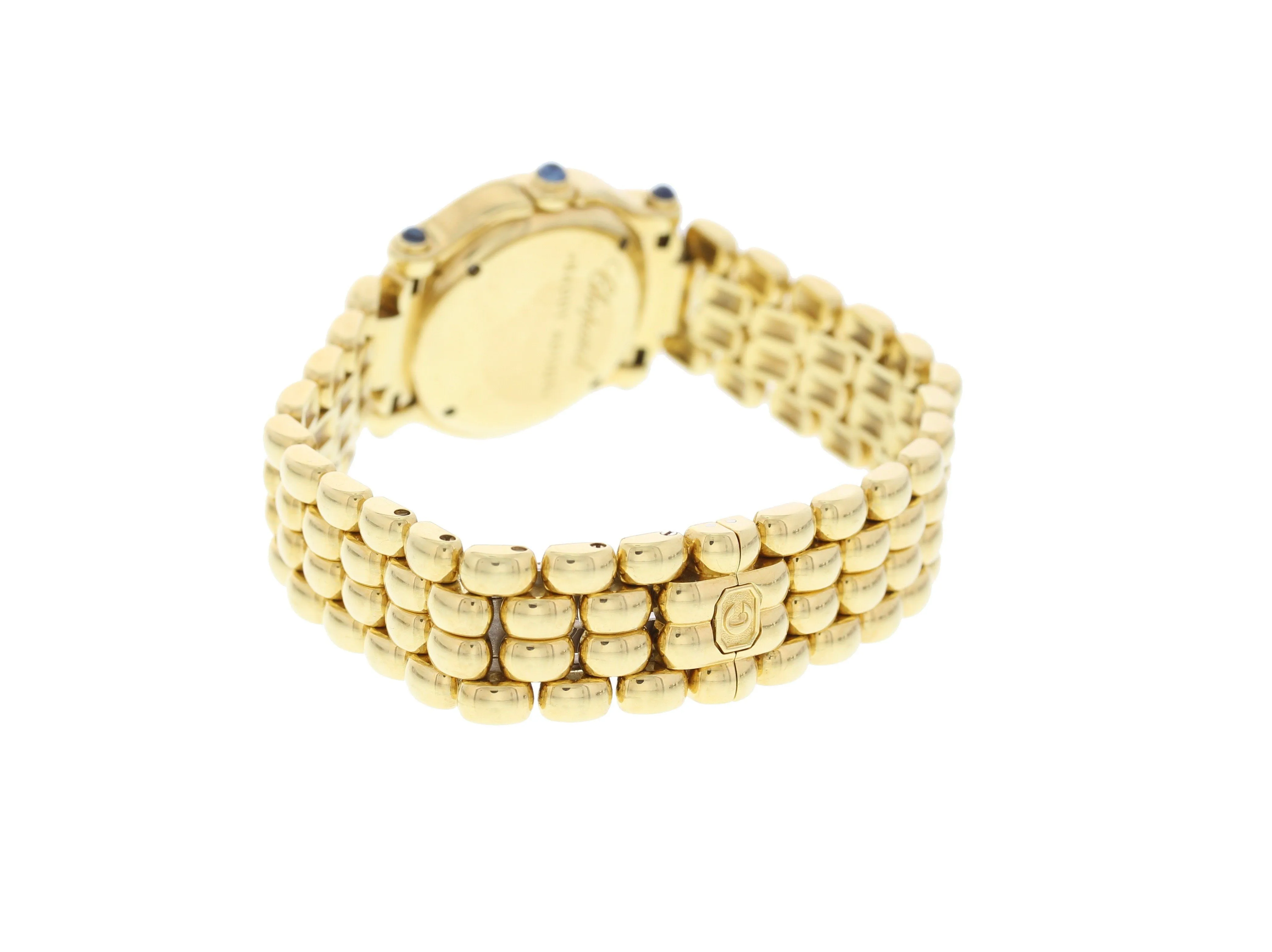 Ladies Chopard Happy Sport 18K Yellow Gold/Diamonds 27/6150-23