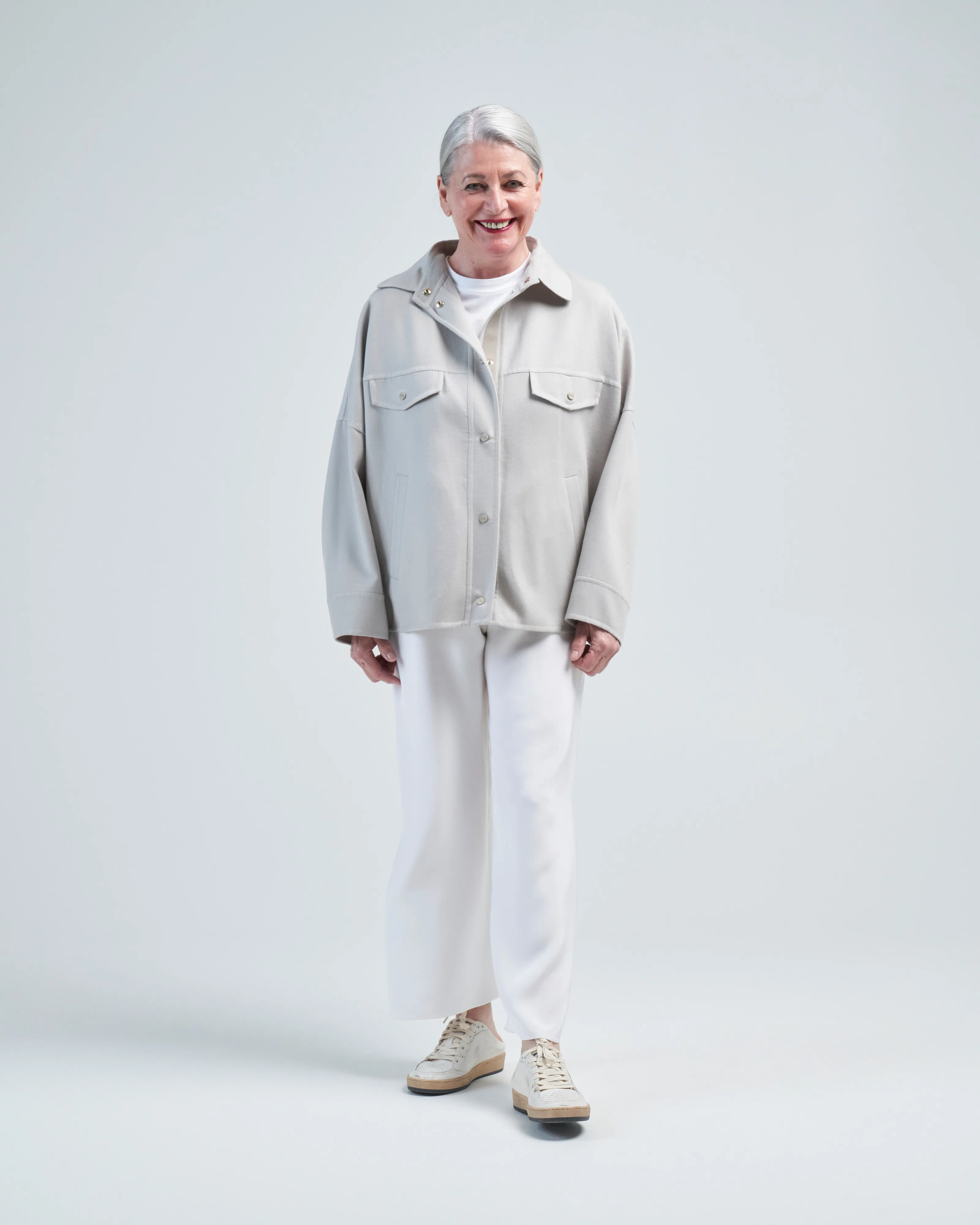 lana double-faced wool western jacket