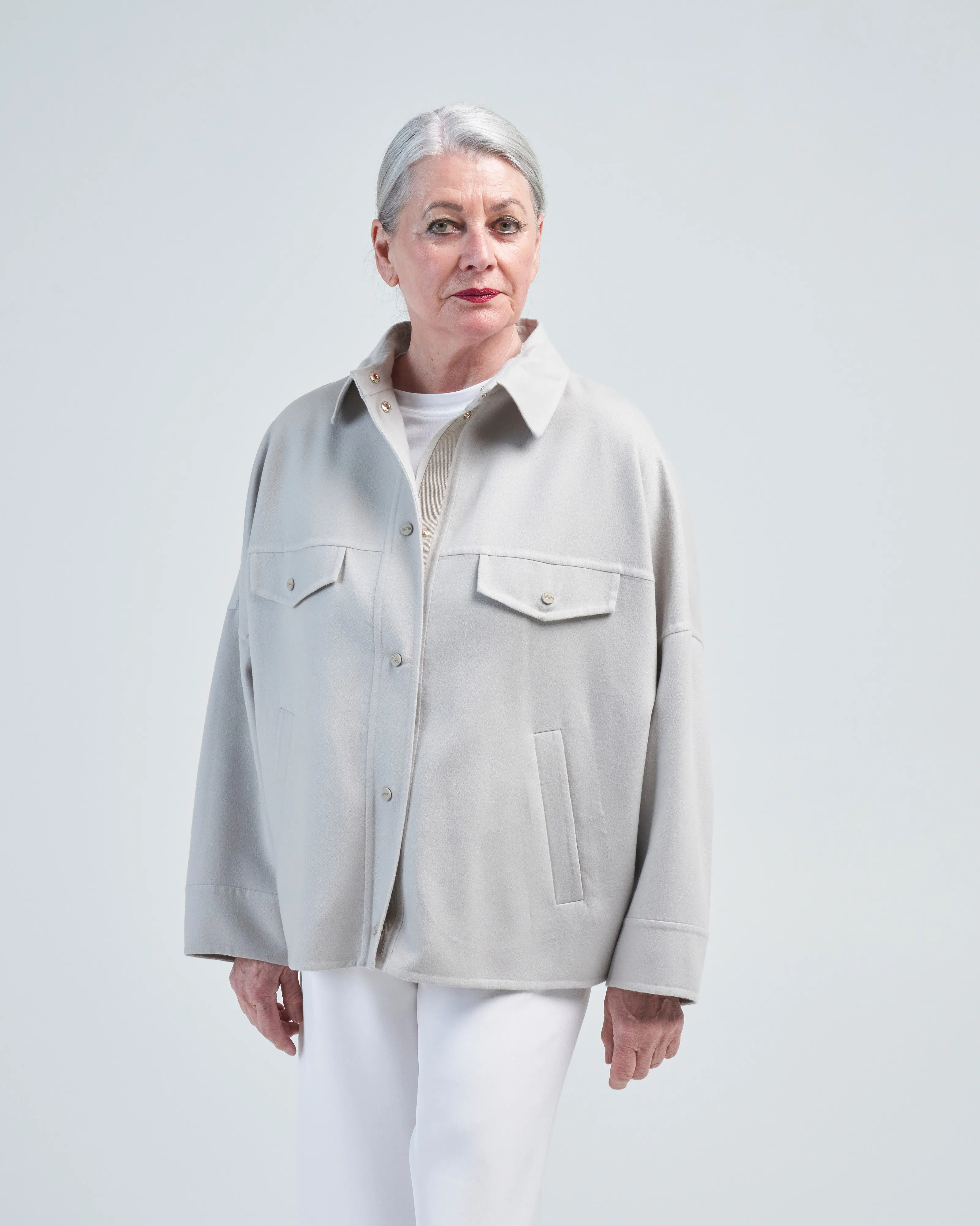 lana double-faced wool western jacket