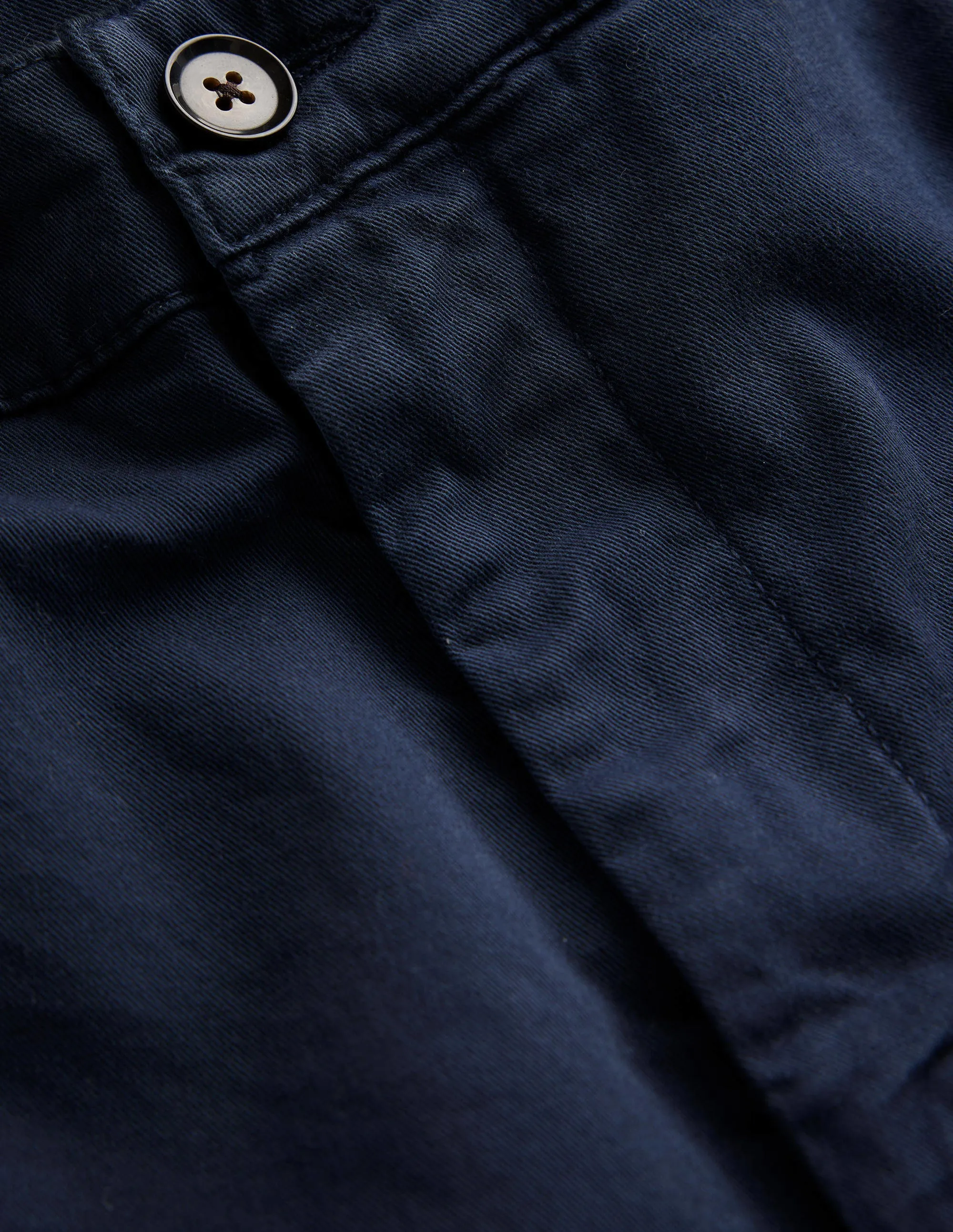 Laundered Chino Shorts-Navy Blue