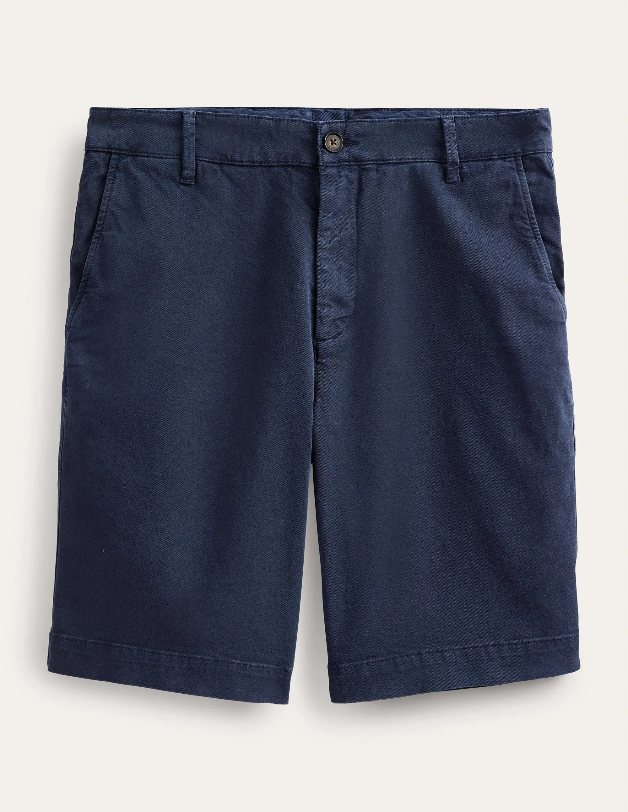 Laundered Chino Shorts-Navy Blue
