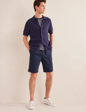 Laundered Chino Shorts-Navy Blue