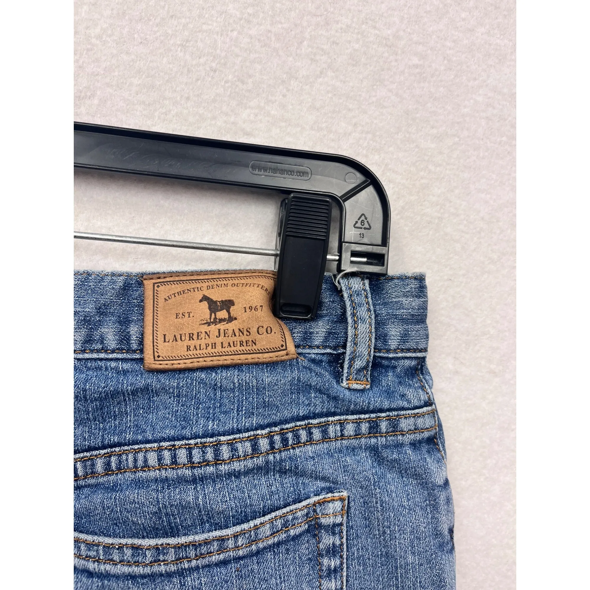 Lauren Jeans Co Womens Petite 10P Blue Denim Capri Jeans #6779