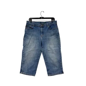 Lauren Jeans Co Womens Petite 10P Blue Denim Capri Jeans #6779