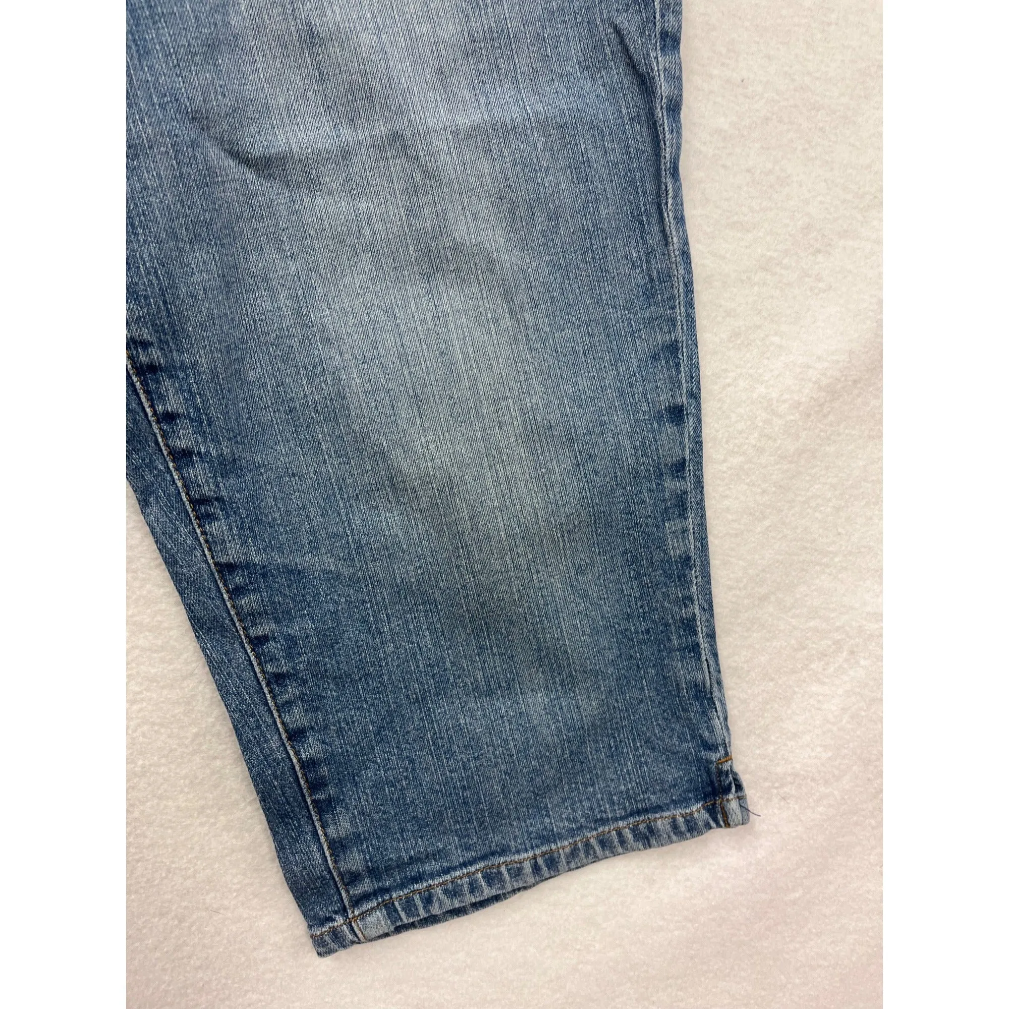 Lauren Jeans Co Womens Petite 10P Blue Denim Capri Jeans #6779