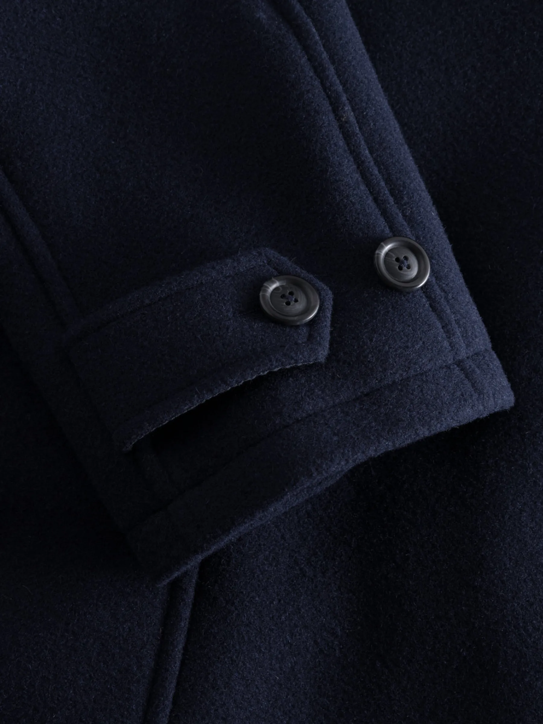 Les Deux Michael Solid Wool Coat 3.0 - Dark Navy