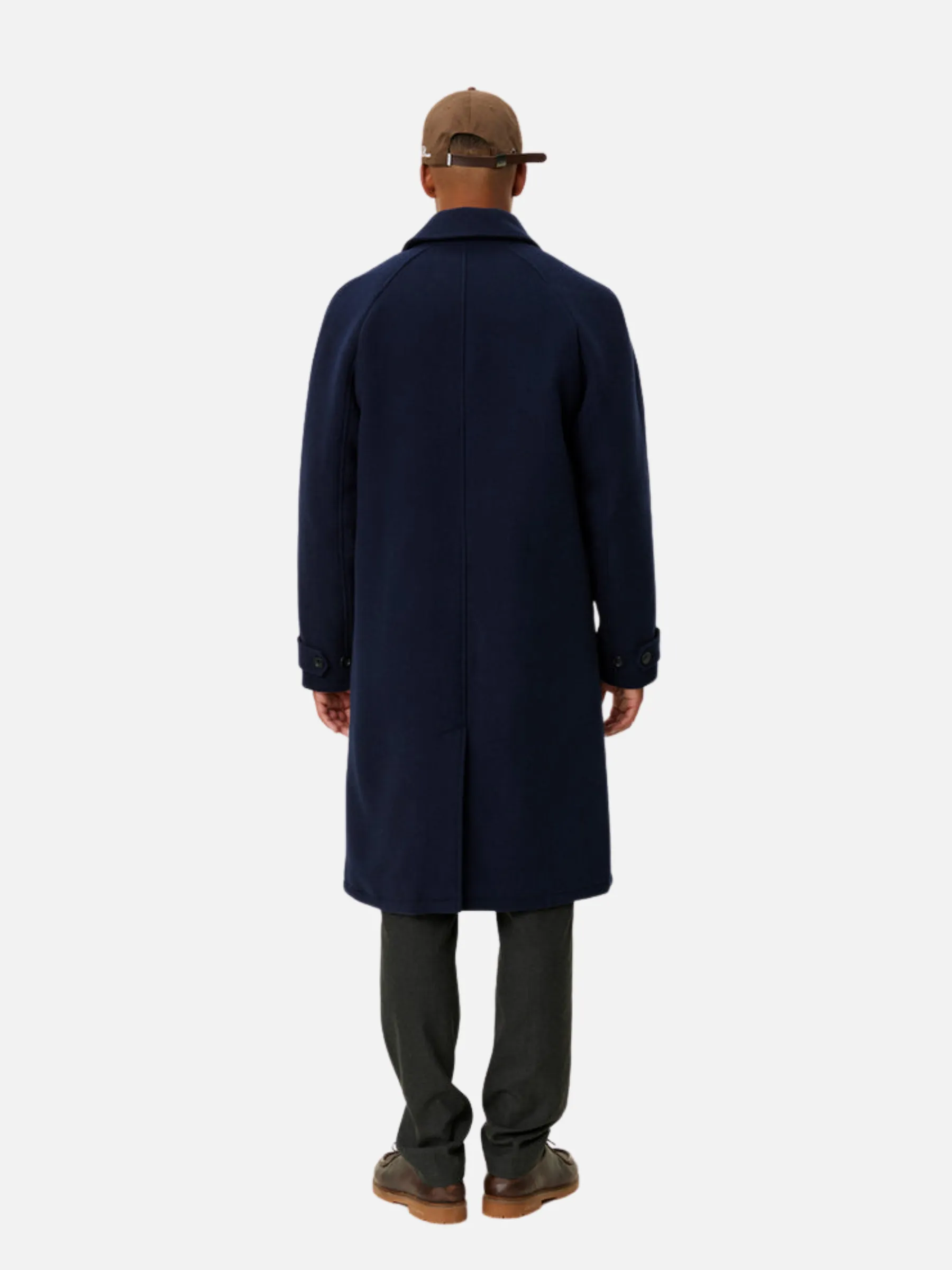 Les Deux Michael Solid Wool Coat 3.0 - Dark Navy