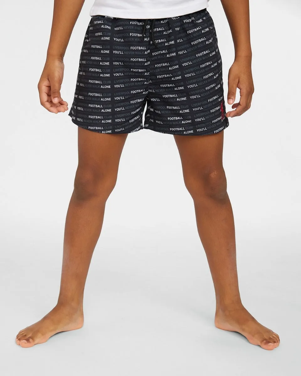 LFC Junior Slogan LFC Swim Shorts Black
