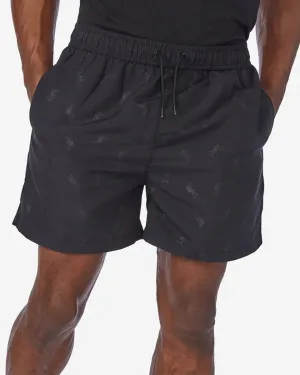 LFC Mens AOP Tonal Swim Shorts Black