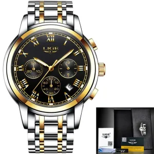 Lige Men's Sport Luxury Chronograph Watch