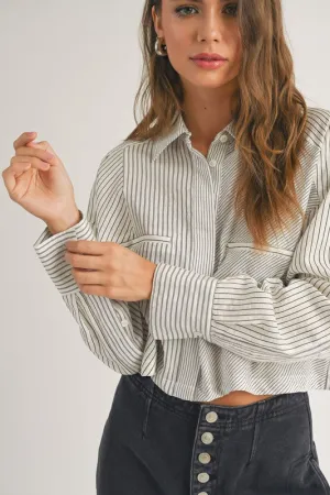 Lizzie Cropped Button Down