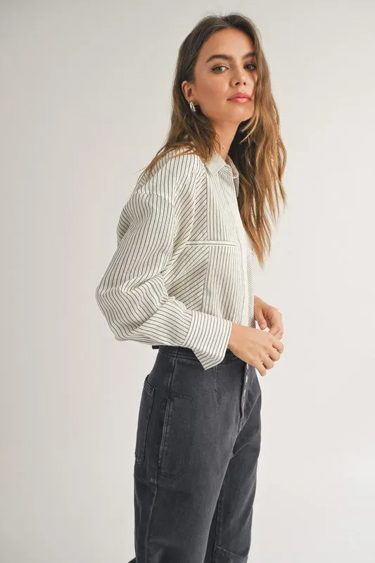 Lizzie Cropped Button Down