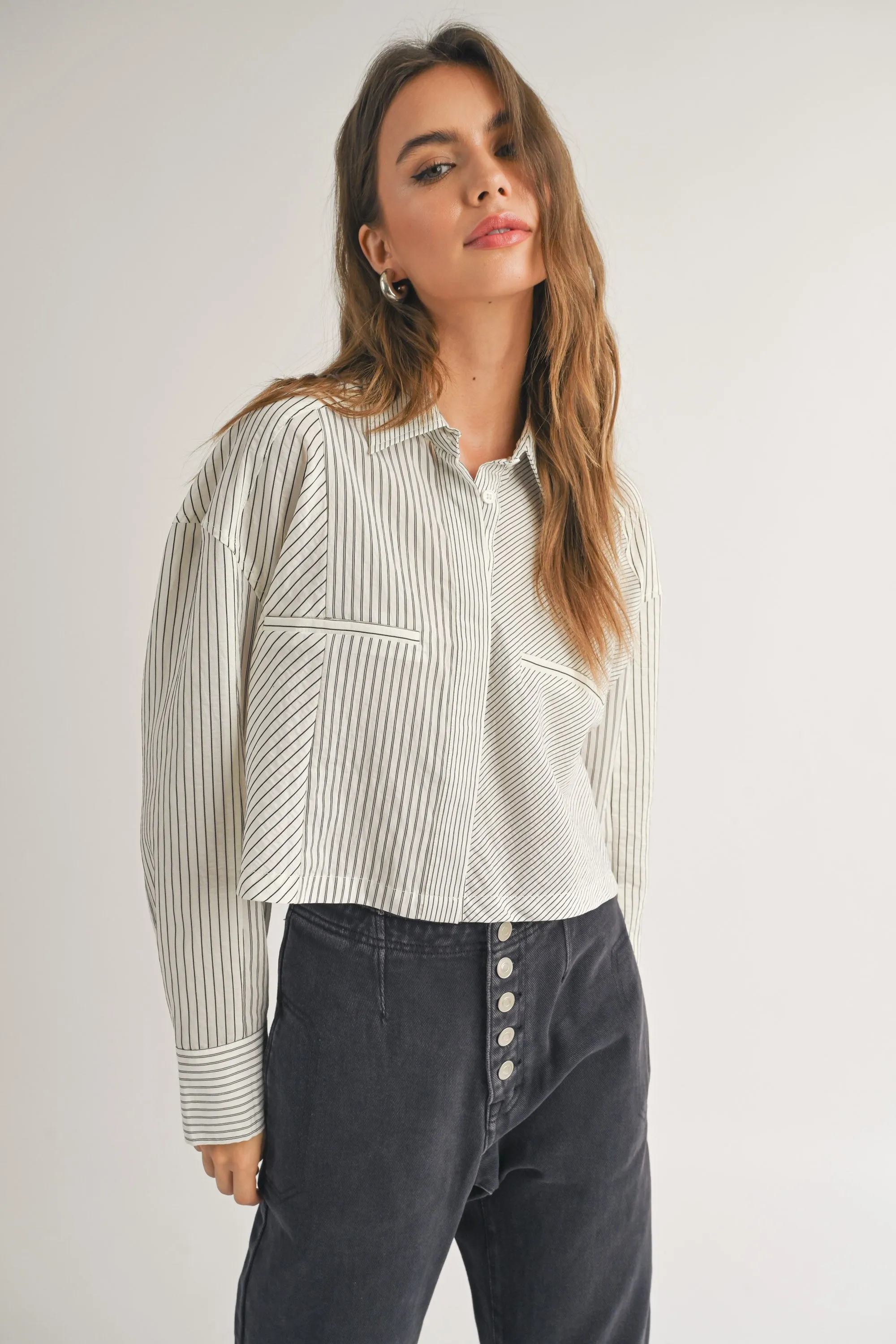 Lizzie Cropped Button Down
