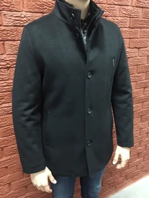 London -  90/10 Wool & Cashmere - Black 3/4  Coat