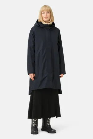 Long Raincoat - Dark Indigo