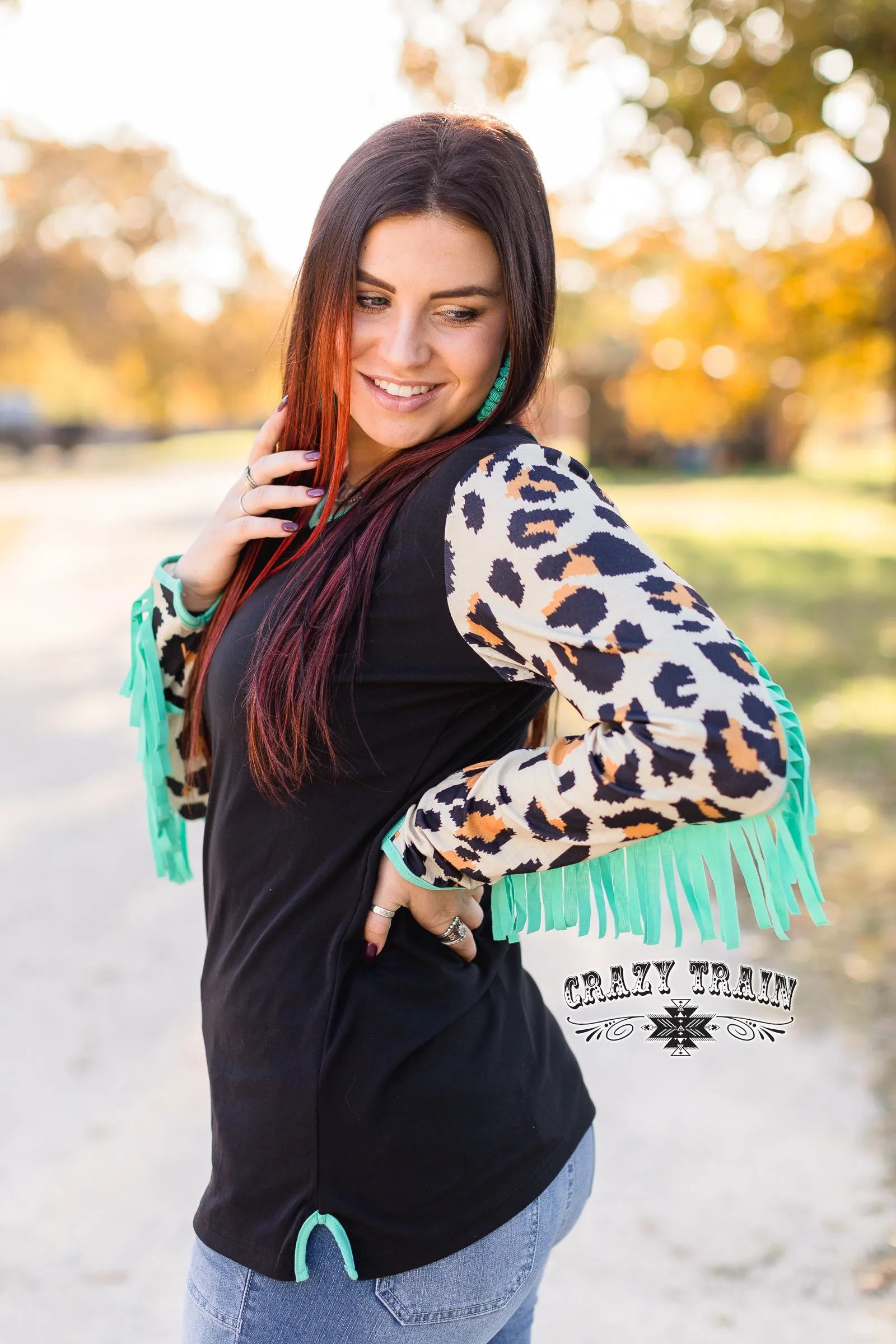 Loretta Leopard Top