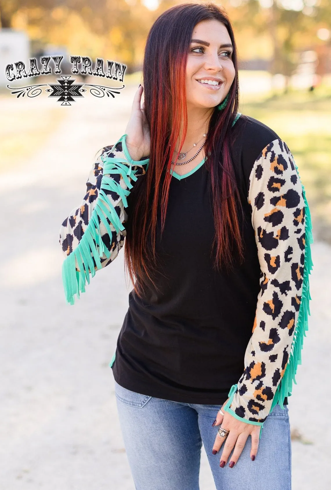 Loretta Leopard Top