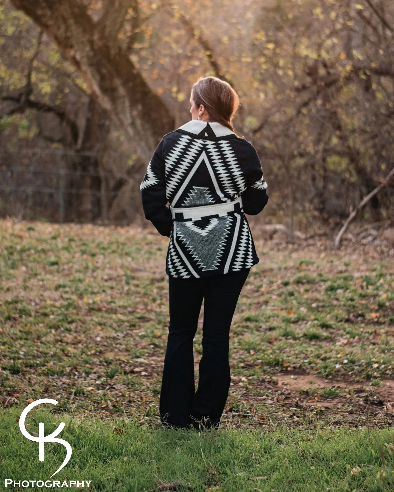 Los Ojos Wool Wrap Coat