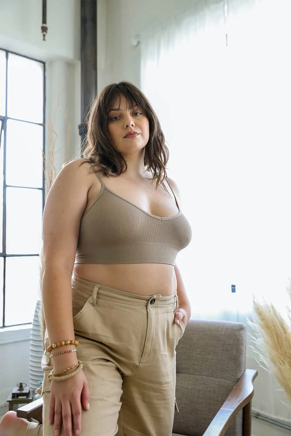 Low Back Seamless Bralette Plus - 3 colors