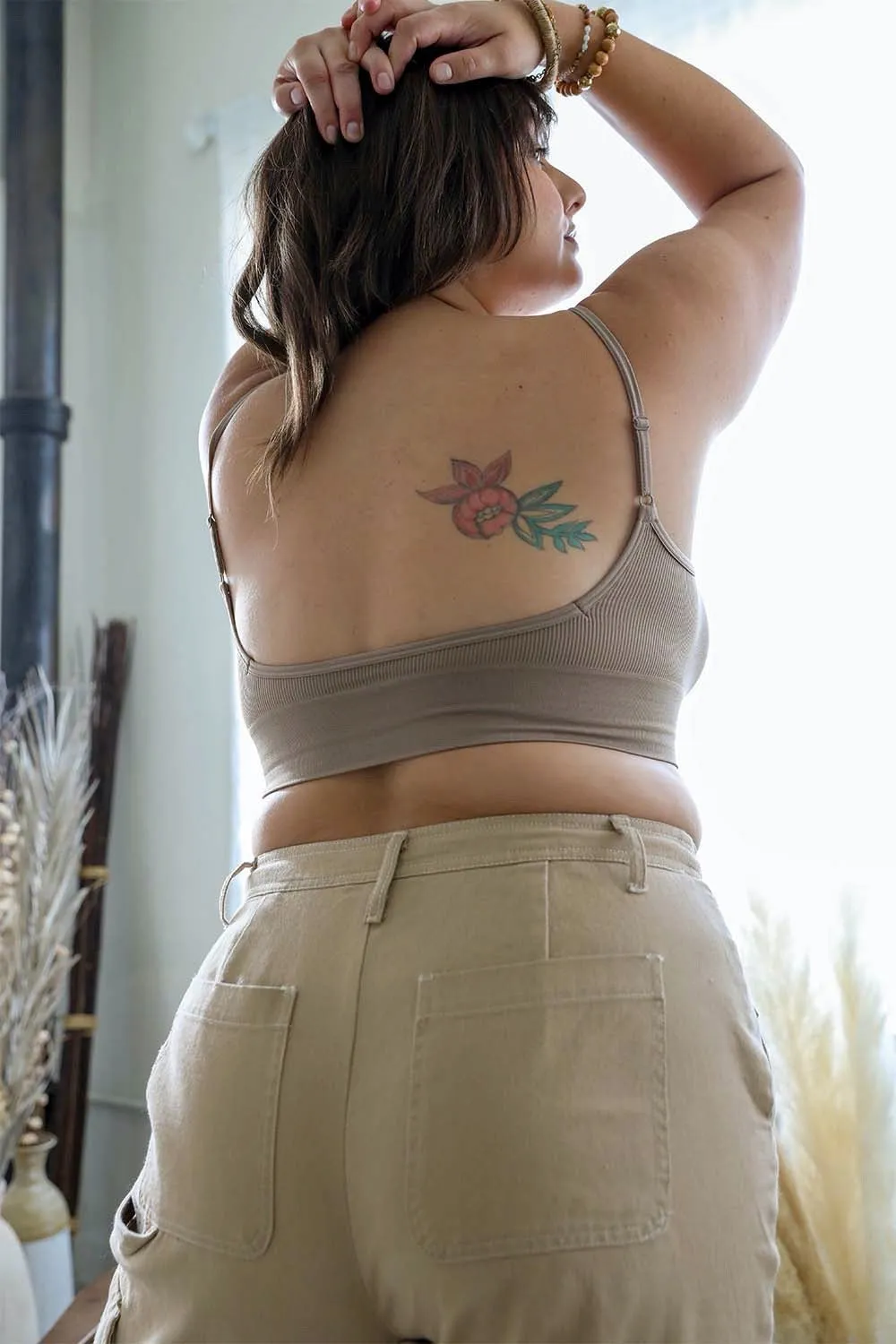 Low Back Seamless Bralette Plus - 3 colors