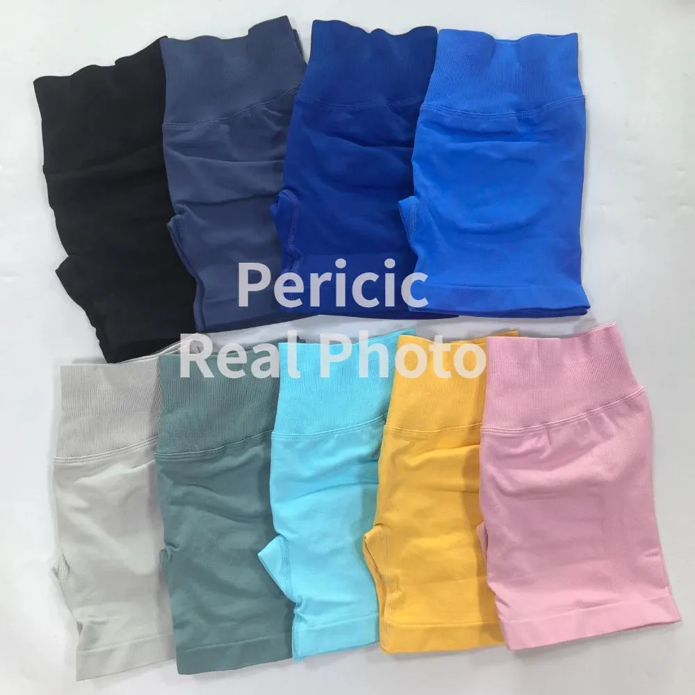 Low Ribbed Seamless Scrunch Bum Workout Shorts
