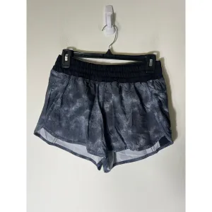 Lululemon Black White Gray Athletic Shorts Sz 8