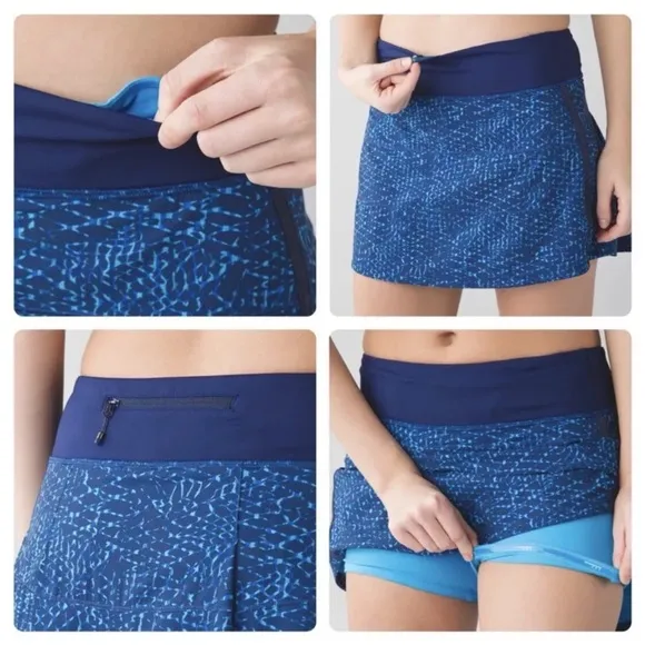 Lululemon Pace Revival Skirt Samba Snake