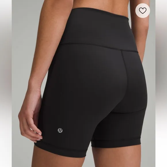 Lululemon Wunder Train High Rise Short 6” Black Athletic Yoga Workout Shorts 2
