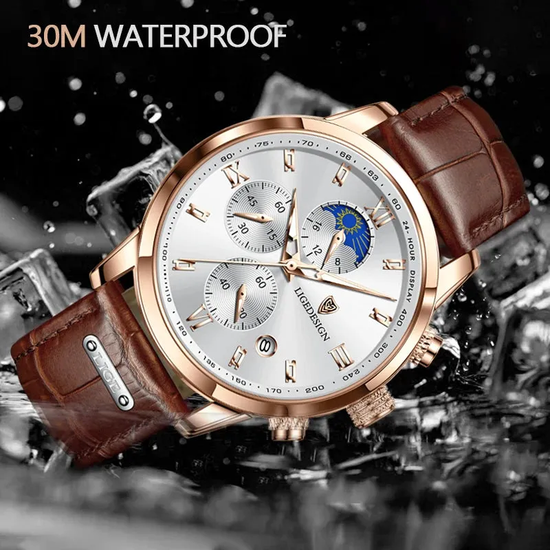 Luxury Chrono Sport Quartz Watch