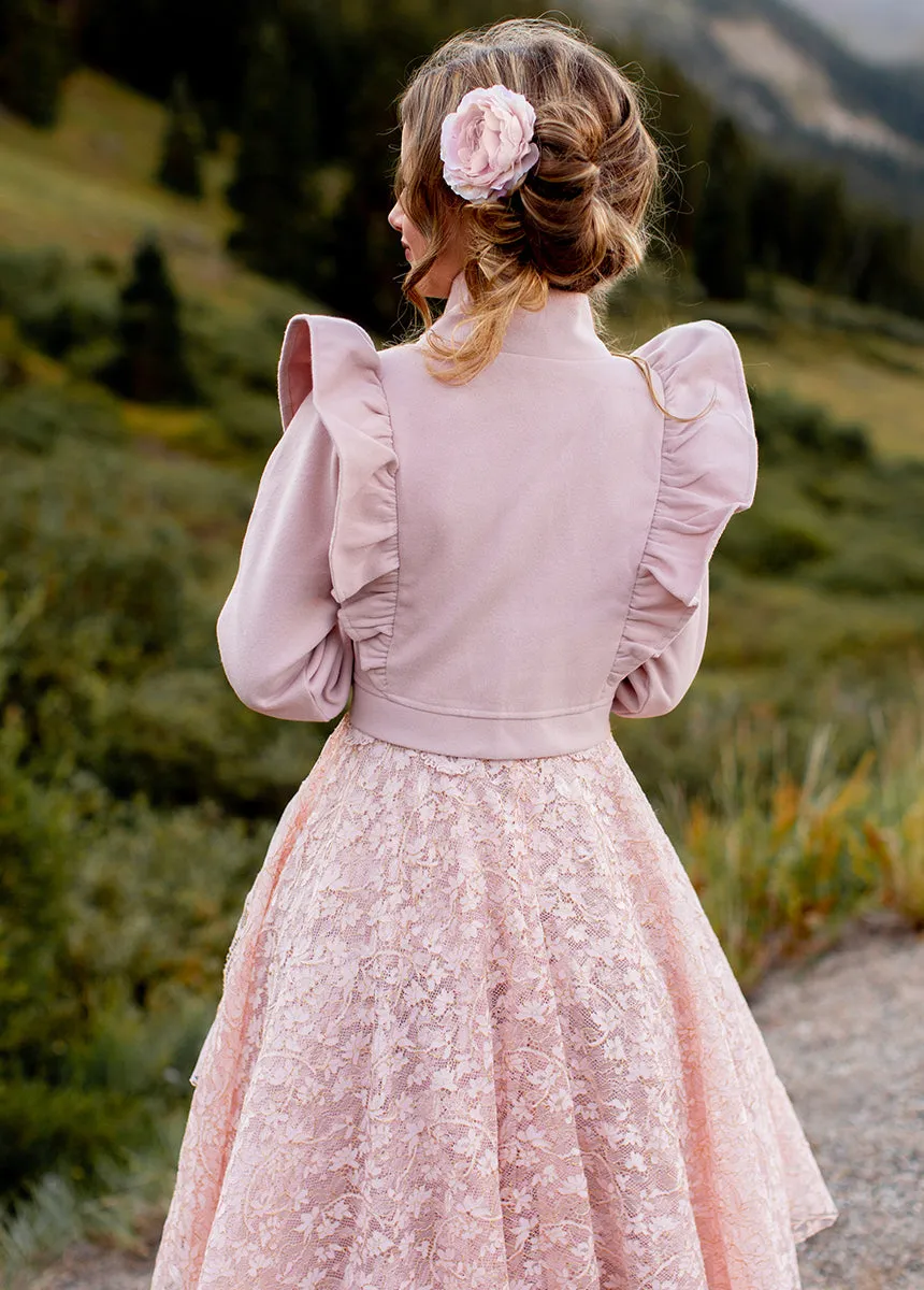 Lysandra Jacket in Nude Pink