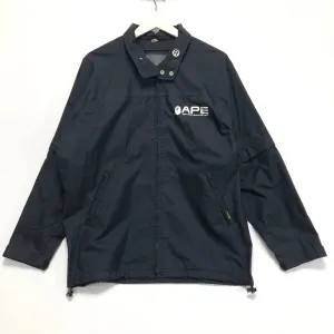 [M] A Bathing Ape Bape Vintage Ripstop Gore Tex Rain Jacket Black