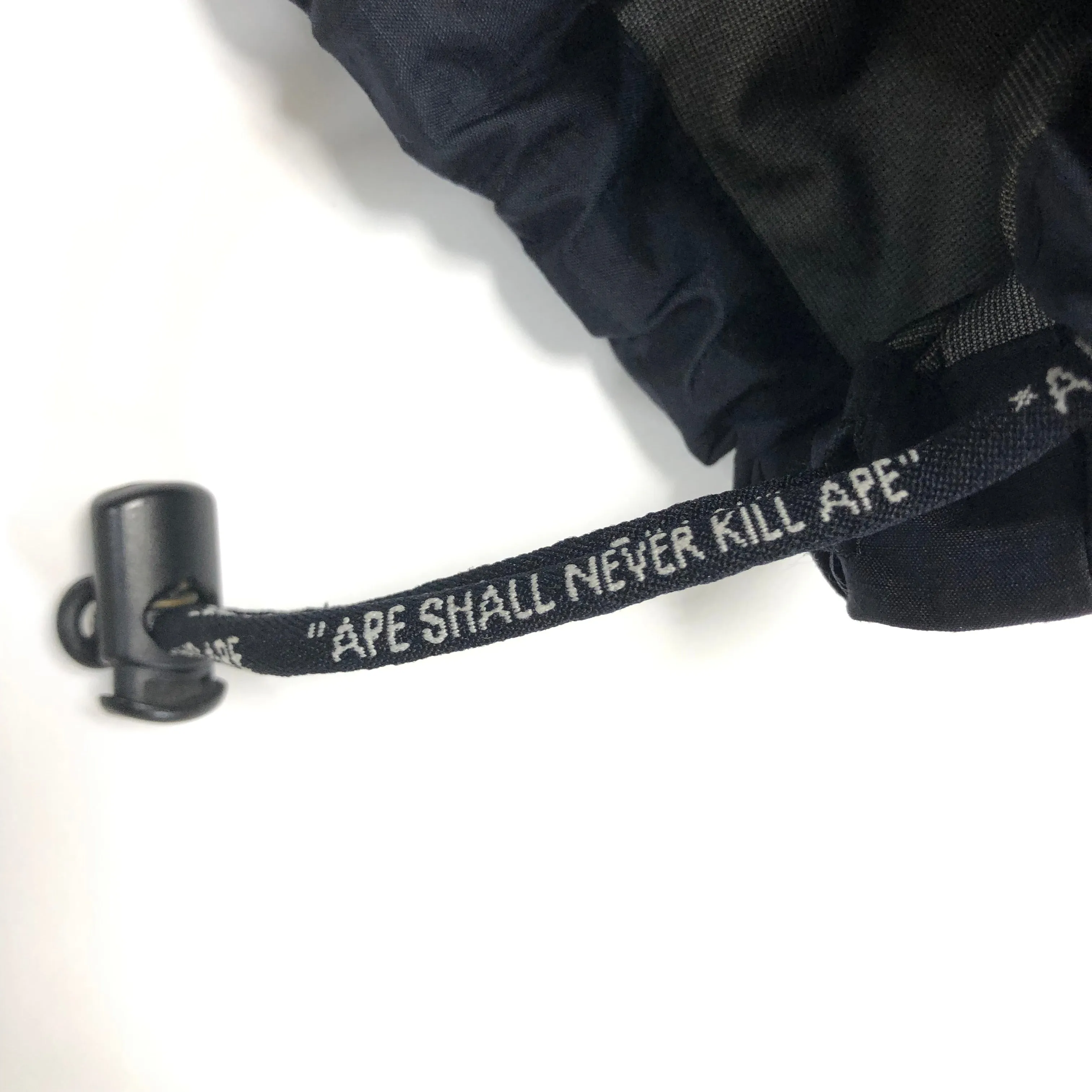 [M] A Bathing Ape Bape Vintage Ripstop Gore Tex Rain Jacket Black