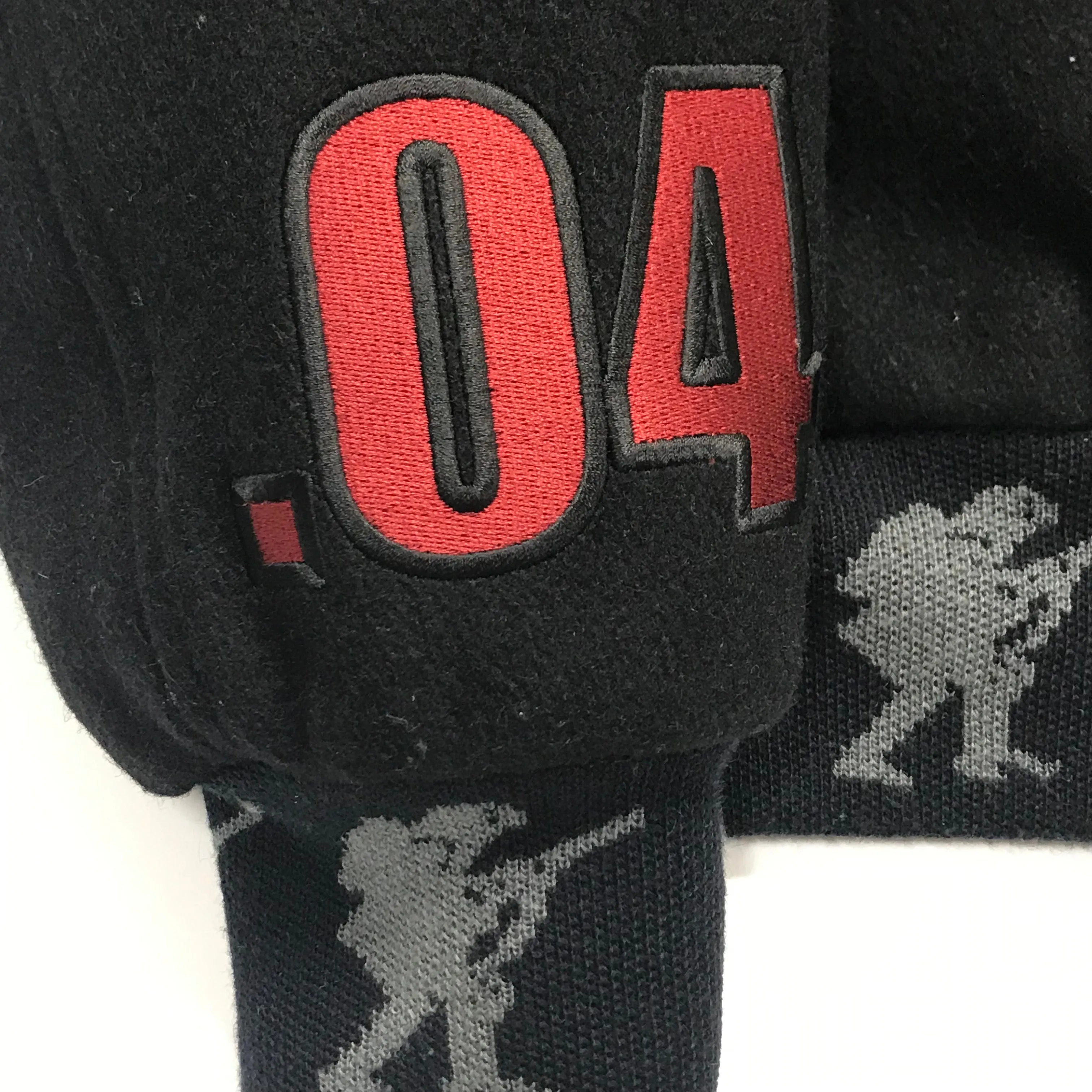 [M] A Bathing Ape Bape x Stash Wool Varsity Stadium Jacket Black
