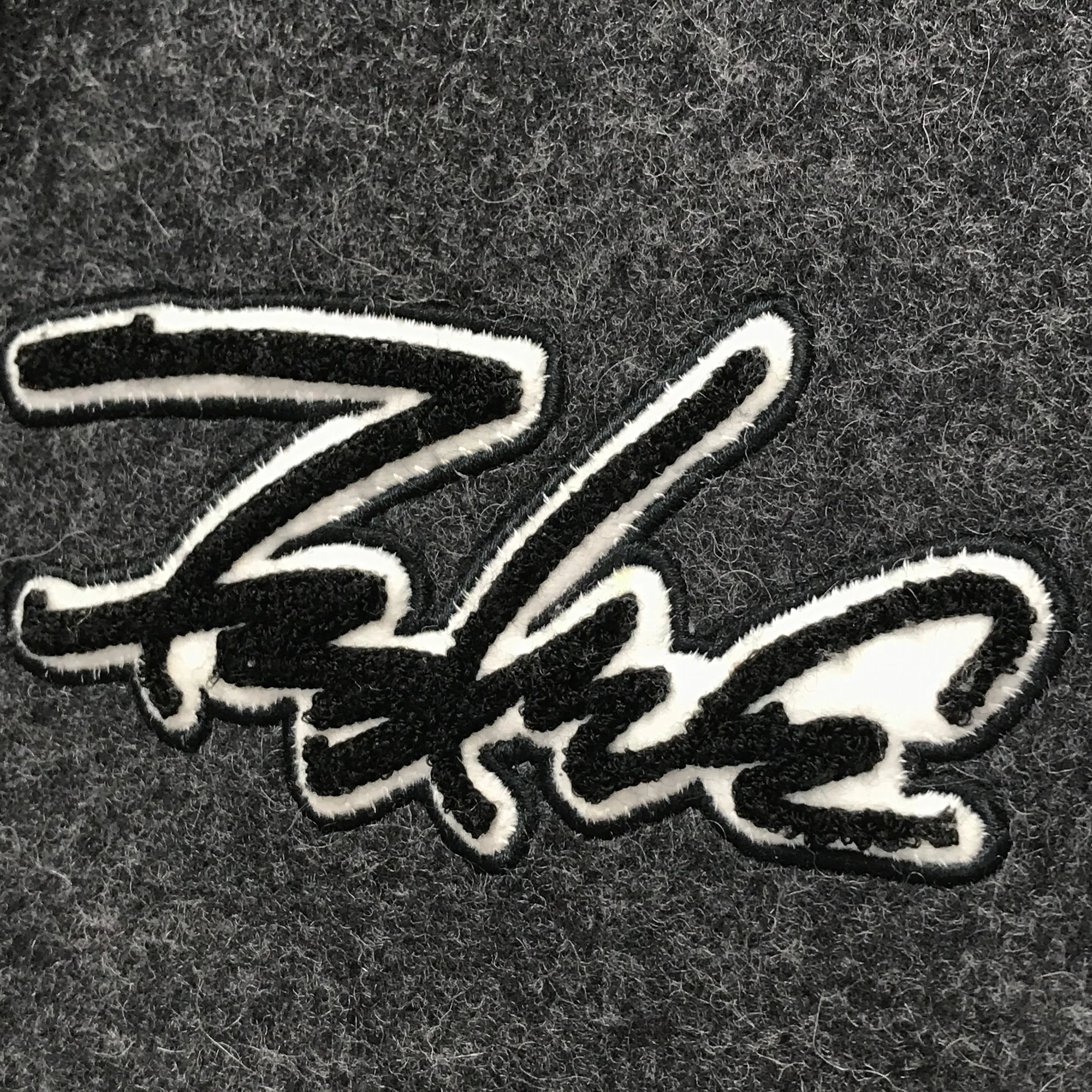 [M] Futura Laboratories Wool/Leather Stadium Jacket