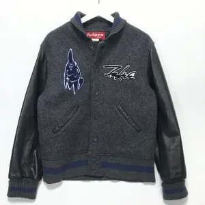 [M] Futura Laboratories Wool/Leather Stadium Jacket