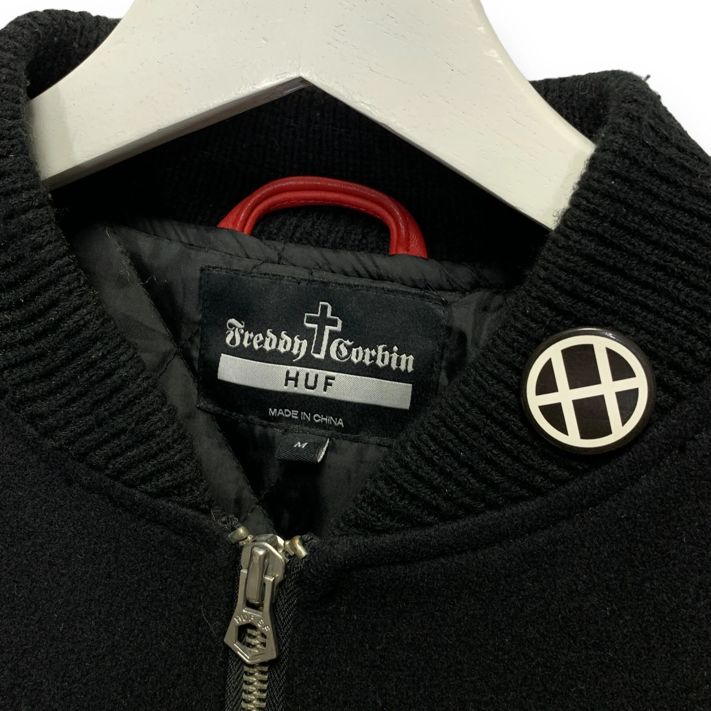 [M] HUF Freddy Corbin Tenderloin Rats DBC Wool Stadium Varsity Jacket