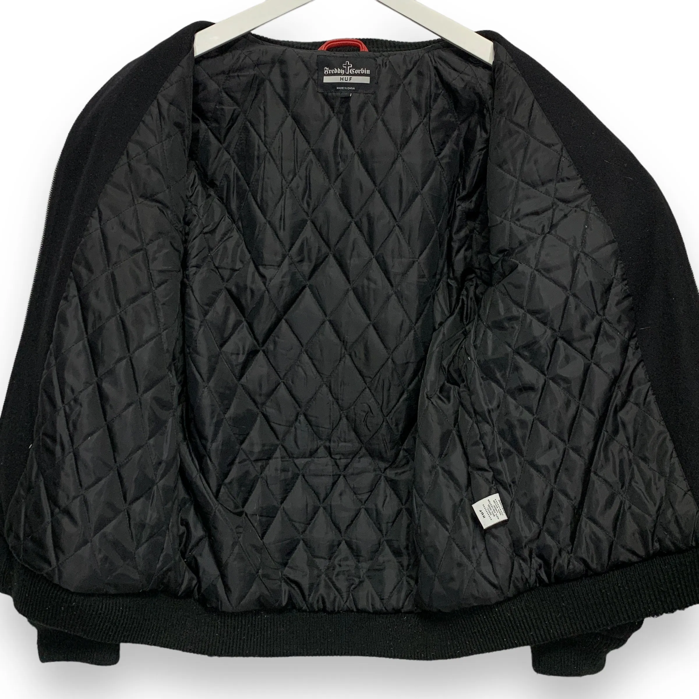 [M] HUF Freddy Corbin Tenderloin Rats DBC Wool Stadium Varsity Jacket