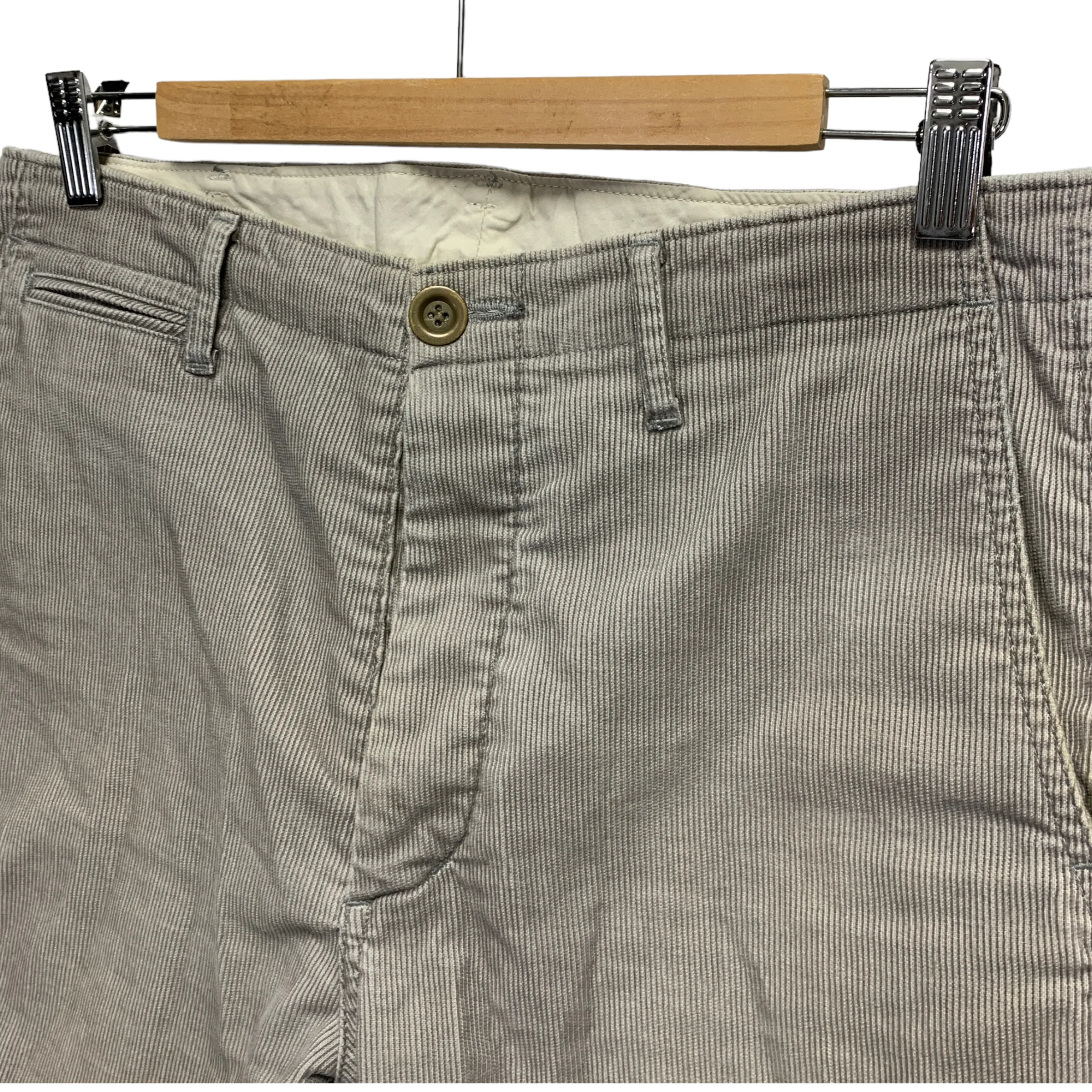 [M] Visvim 14SS Chino Slub Corduroy Shorts Grey