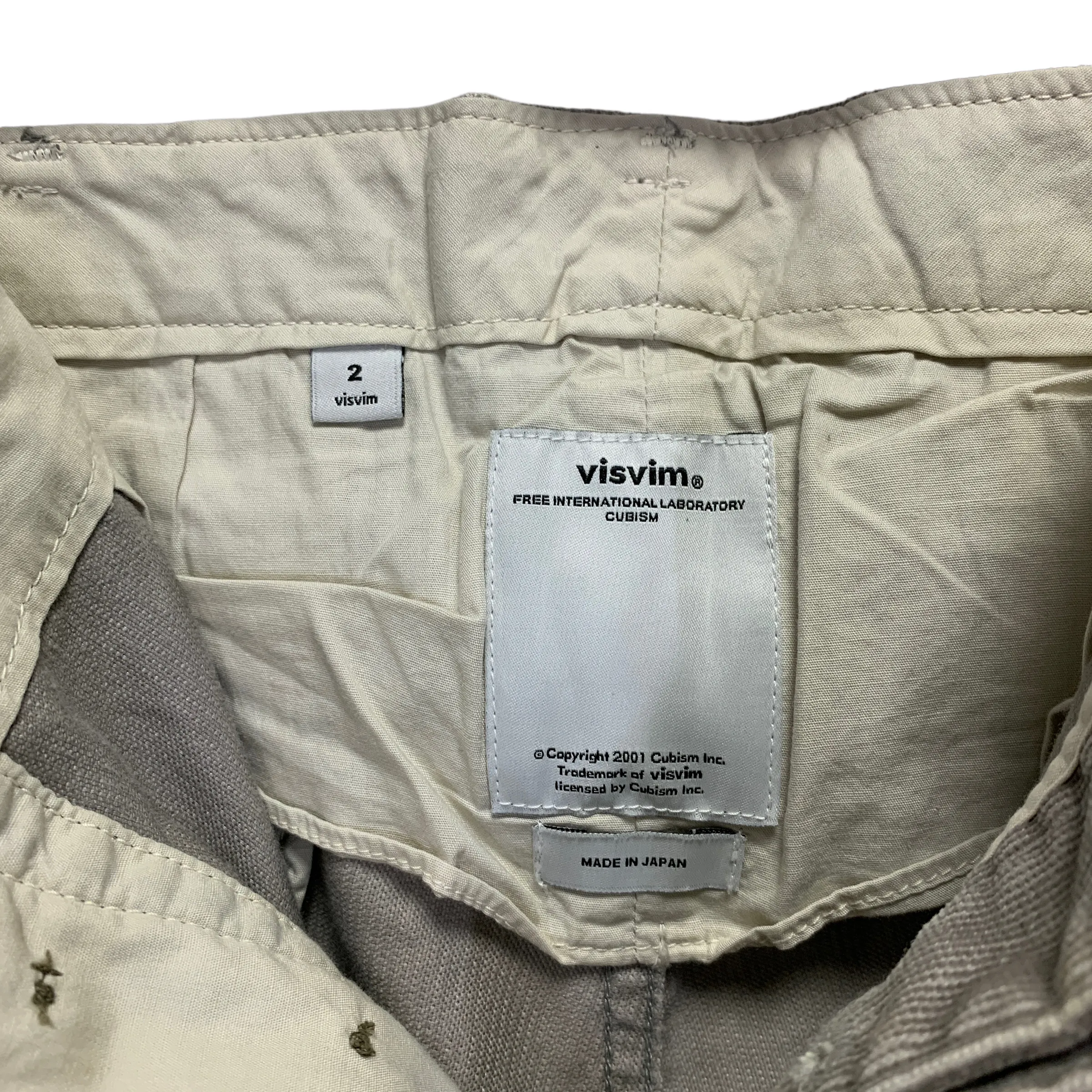 [M] Visvim 14SS Chino Slub Corduroy Shorts Grey