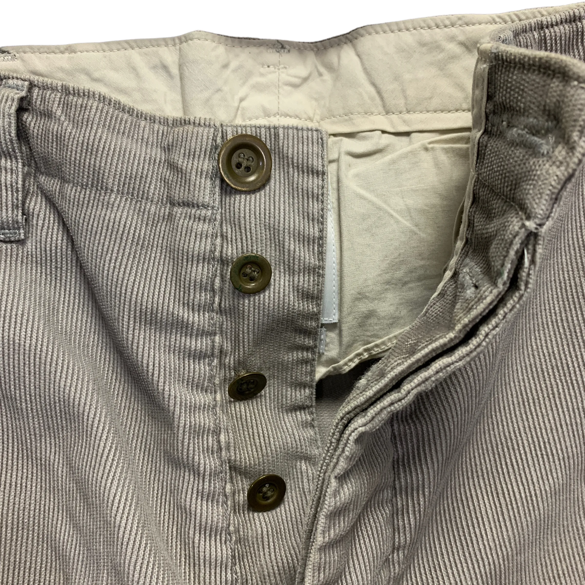 [M] Visvim 14SS Chino Slub Corduroy Shorts Grey