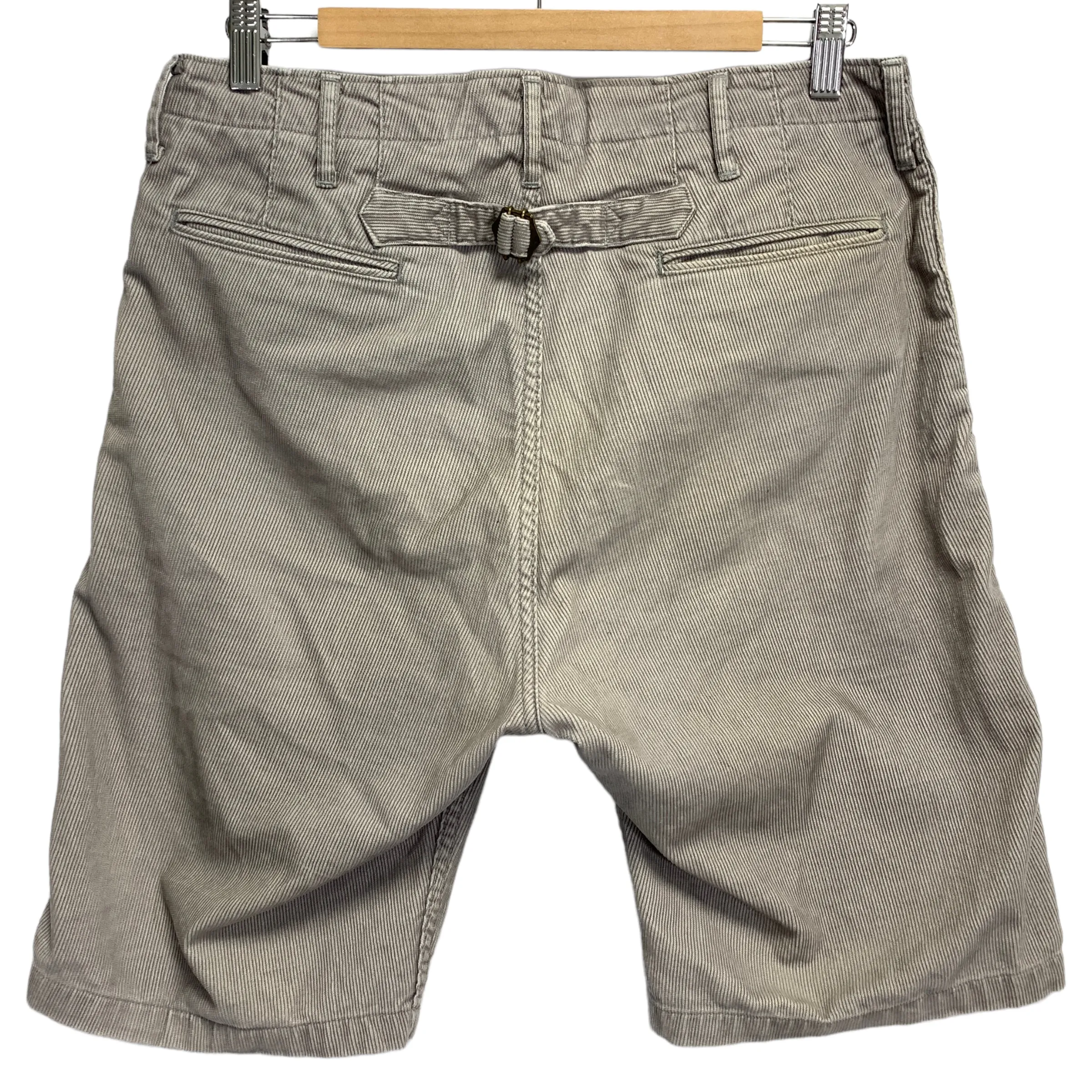 [M] Visvim 14SS Chino Slub Corduroy Shorts Grey