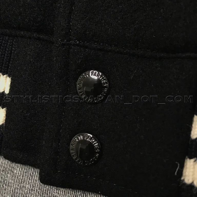 [M] Wacko Maria Guilty Parties Wool Stadium Jacket Black